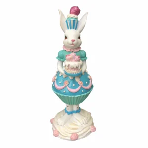 Paas Haas Cupcake Blauw/Roze – 26,5 cm