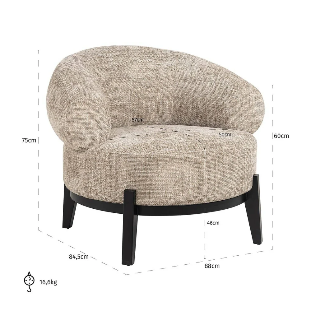 Richmond Interiors Montana Fauteuil- Desert Renegade - Afbeelding 6