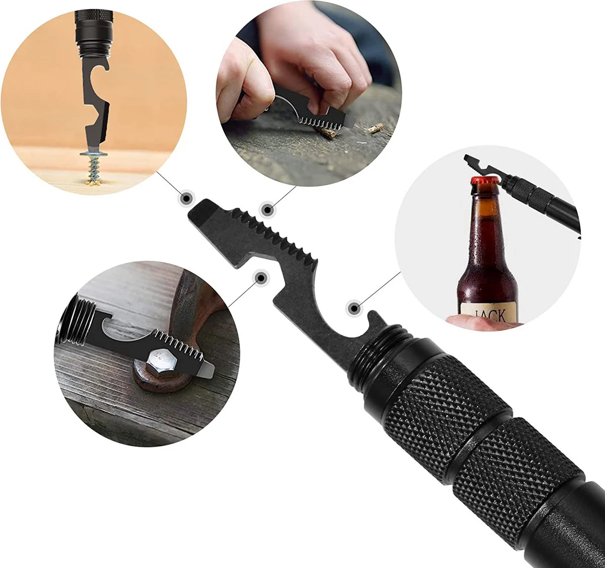 Multipen - 12-in-1 Heavy Duty Multitool – Tactische Pen met Zaklamp - Afbeelding 4