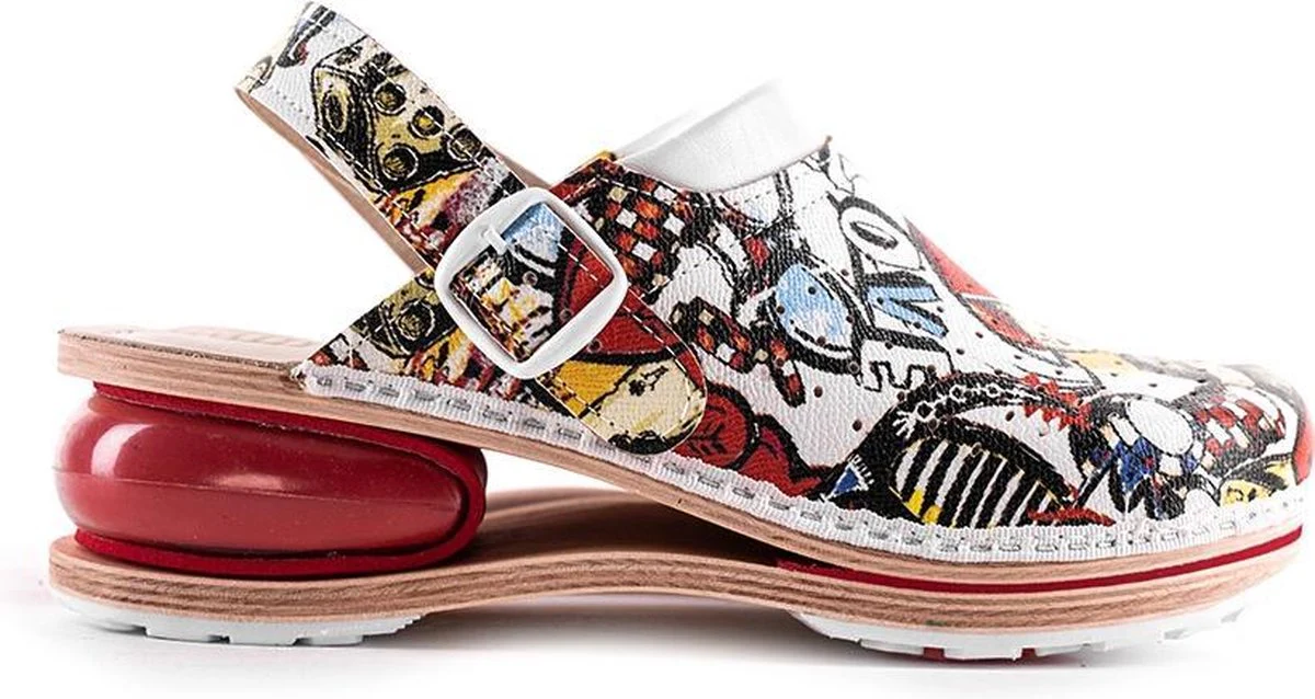 Stijlvolle Dames Klompen - Geschikt als Werkschoenen & Mooi Design - Luchtondersteunend - Afbeelding 3