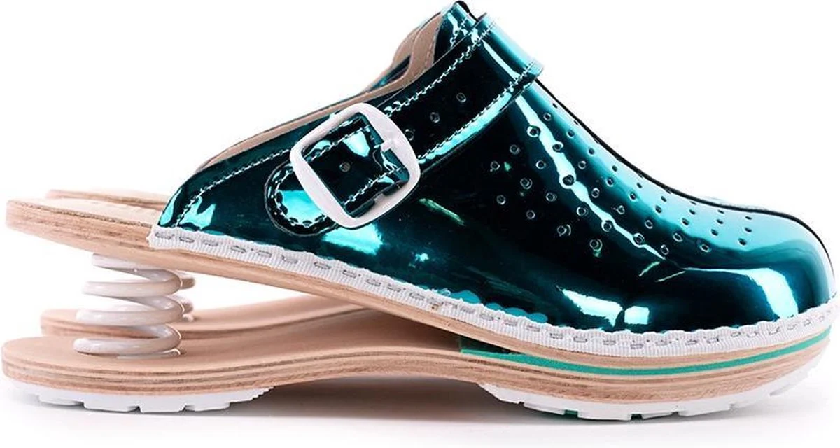 Stijlvolle Dames Klompen - Geschikt als Werkschoenen & Mooi Design – Instap - Geveerd - Afbeelding 8