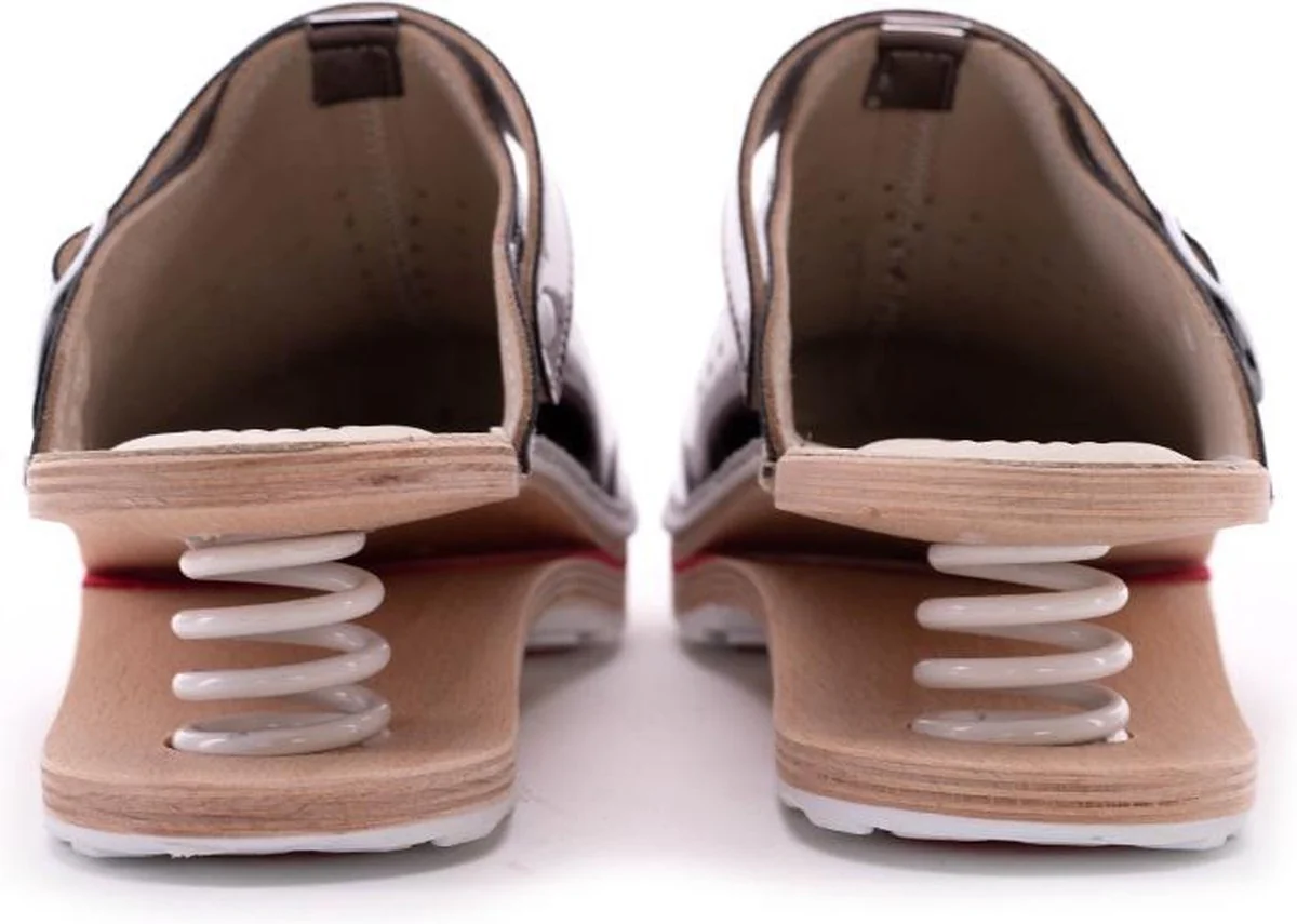 Stijlvolle Dames Klompen - Geschikt als Werkschoenen & Mooi Design – Instap - Geveerd - Afbeelding 3