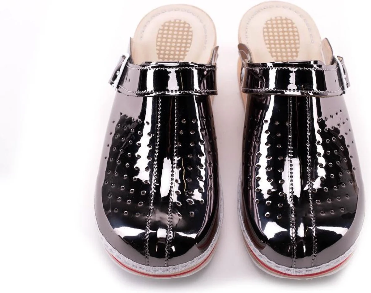 Stijlvolle Dames Klompen - Geschikt als Werkschoenen & Mooi Design – Instap - Geveerd - Afbeelding 6