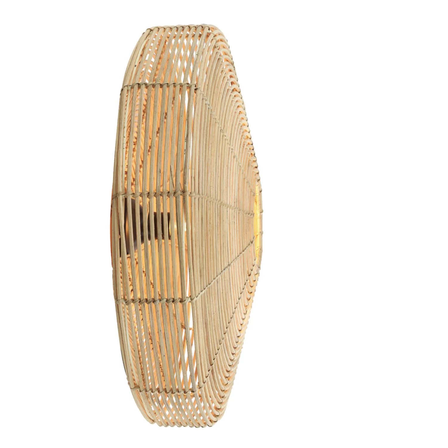 Wandlamp Mataka - Rotan Naturel - Ø51x21cm - Afbeelding 5