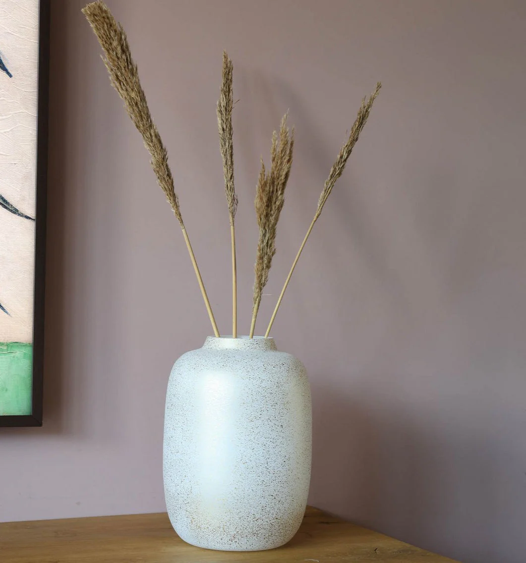 Artic Sparkle Gold vaas – Mondgeblazen gouden vaas met glinstereffect - Afbeelding 3