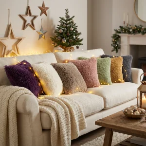 Zacht Sierkussen met Rits – 45x45 cm | Fluffy Decoratiekussen