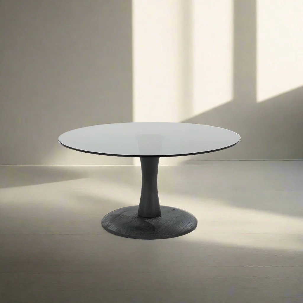 Salontafel Boogie | Zwart Glas - Afbeelding 2