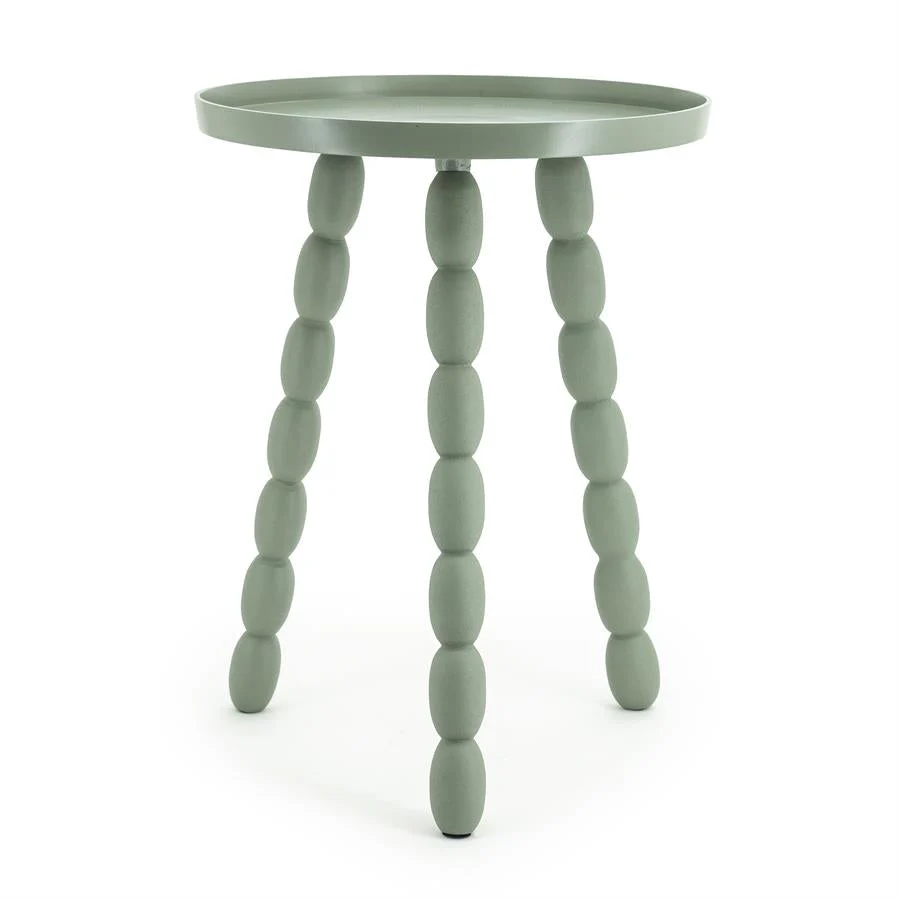 Bijzettafel Bean | Groen Metaal - Afbeelding 3
