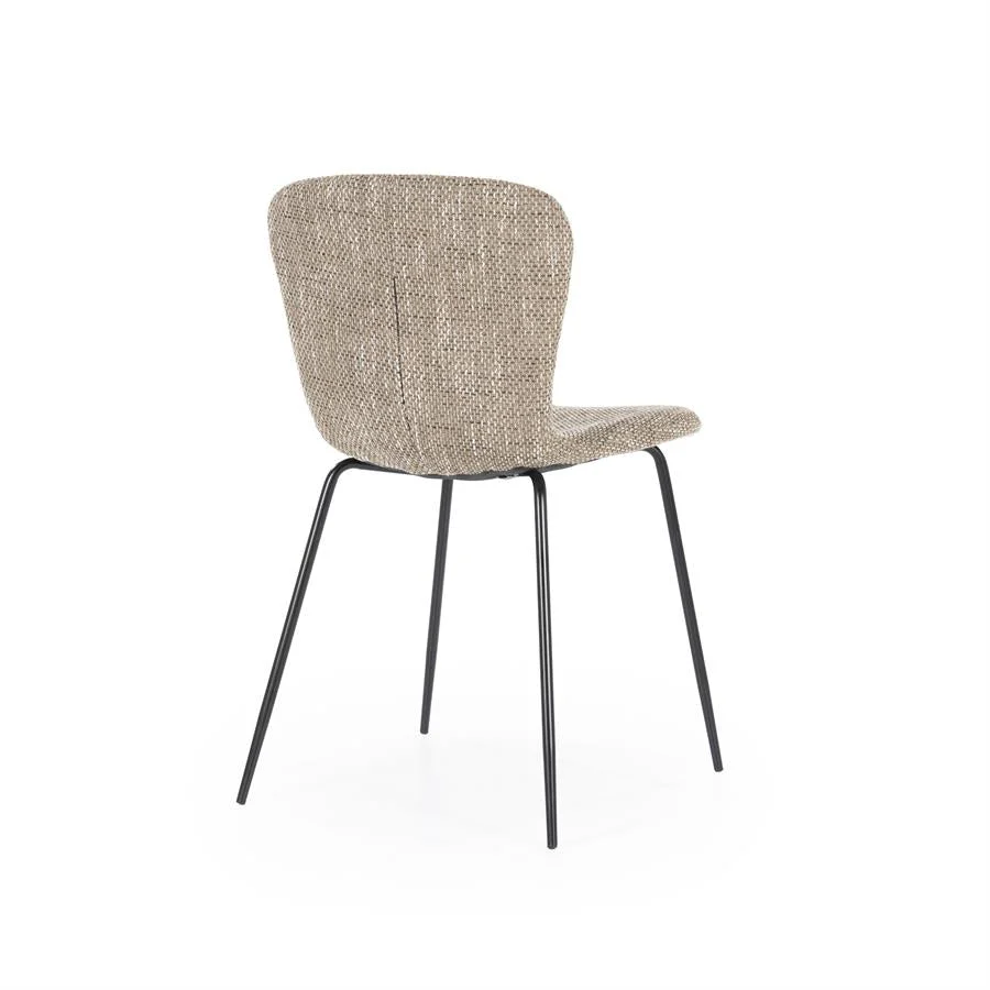 Eetkamerstoel Lass | Bruin Polyester - Afbeelding 9