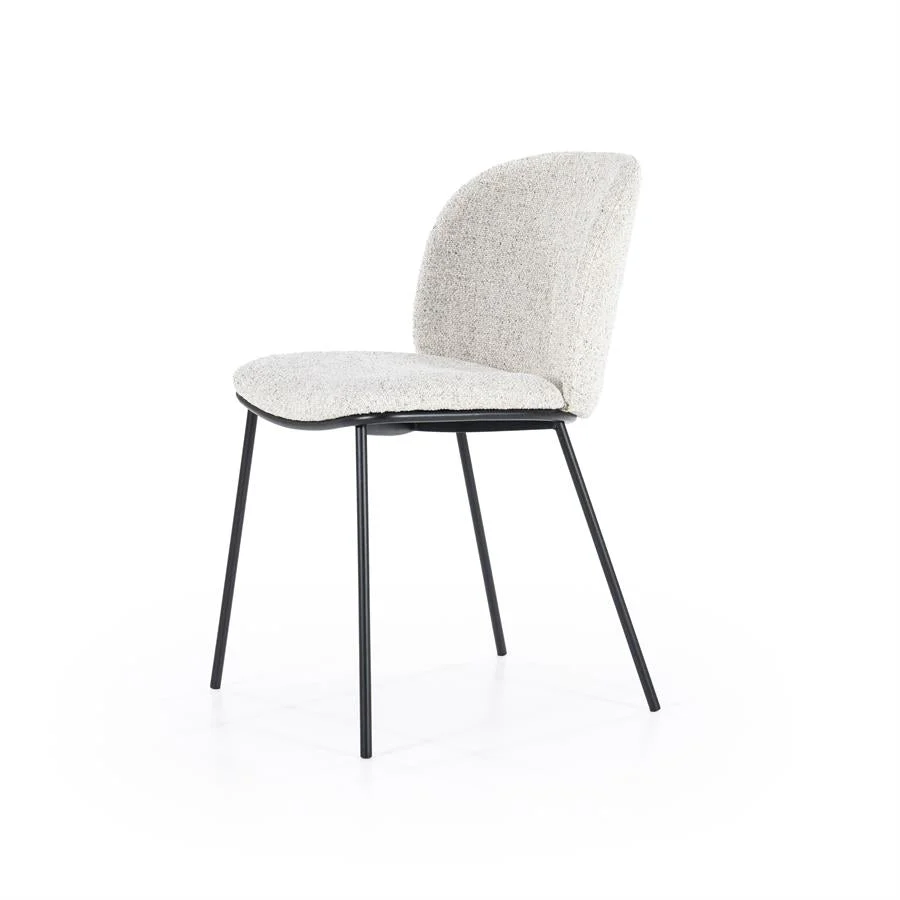 Eetkamerstoel Clypso | Beige Polyester - Afbeelding 4