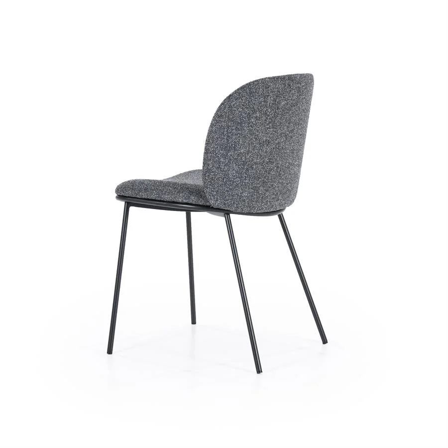 Eetkamerstoel Clypso | Grijs Polyester - Afbeelding 6