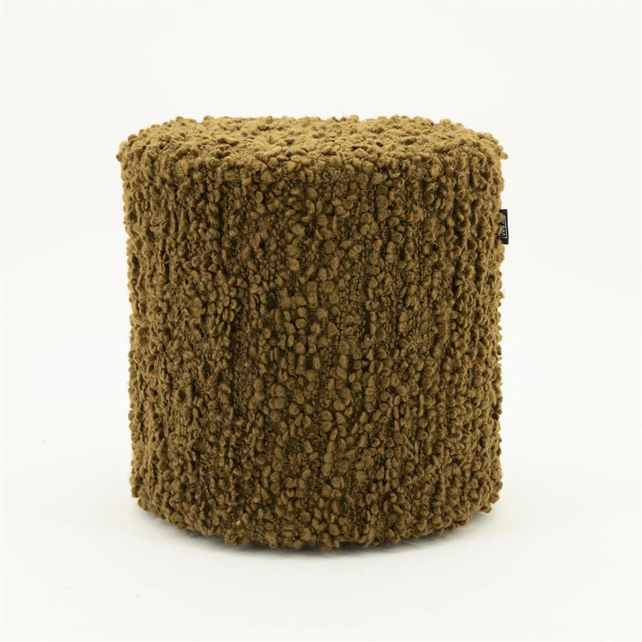 Poef Vista | Mosterdgeel Polyester - Afbeelding 3