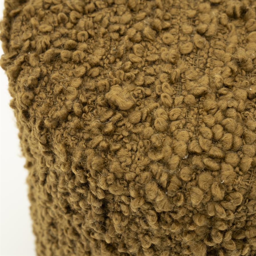 Poef Vista | Mosterdgeel Polyester - Afbeelding 4