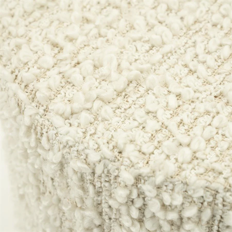 Poef Vista | Wit Polyester - Afbeelding 4