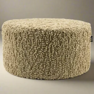 Poef Vista | Beige Polyester