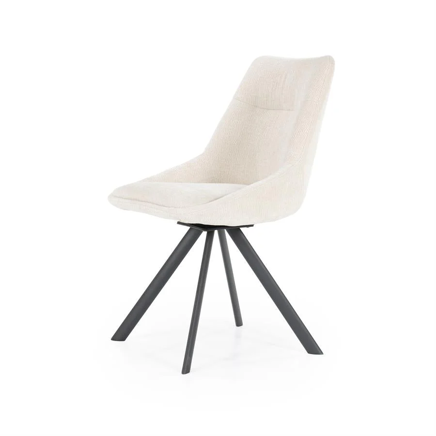 Eetkamerstoel Bliss | Beige Stof - Afbeelding 4