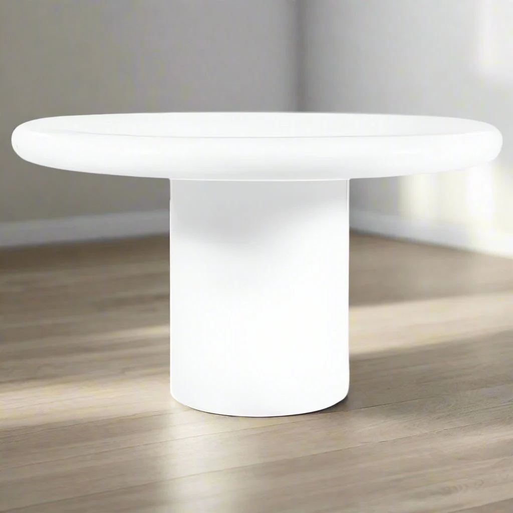 Eettafel Frost | Wit Eco Magnesium Composiet - Afbeelding 2