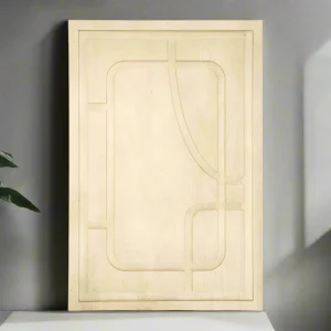 Wand decoratie Sylvia | Naturel Mangohout