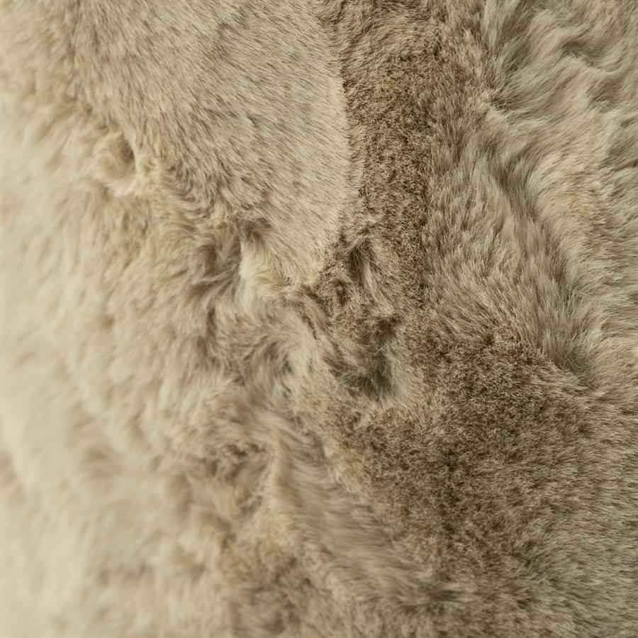 Poef Mosa | Beige Polyester - Afbeelding 4