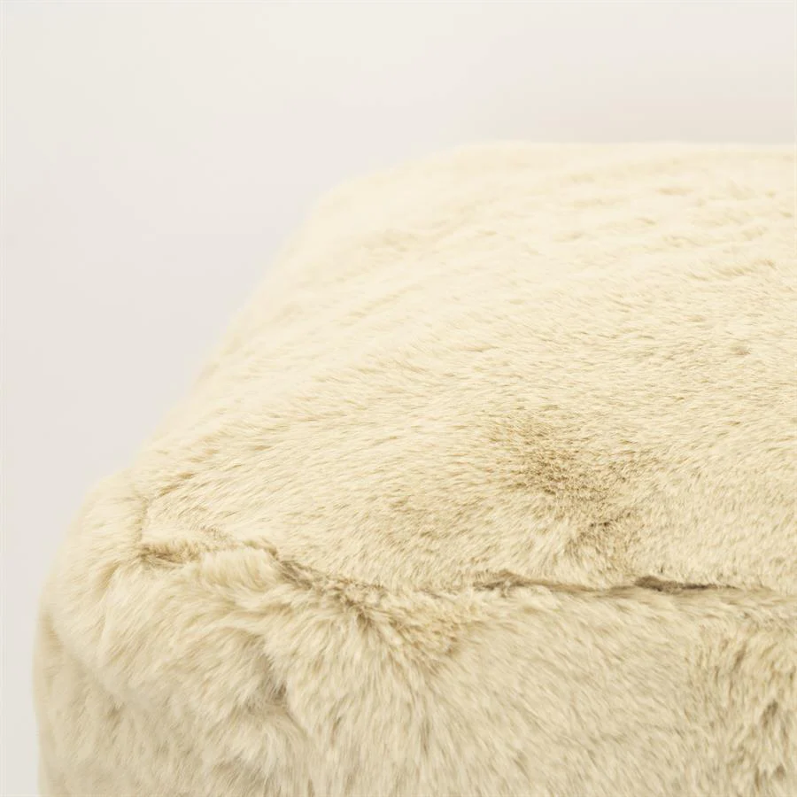 Poef Mosa | Beige Polyester - Afbeelding 5