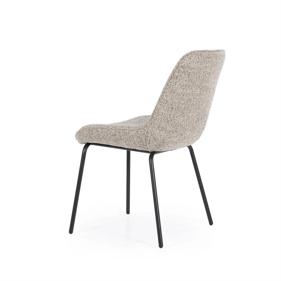 Eetkamerstoel Base | Taupe Stof - Afbeelding 6