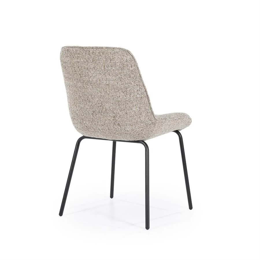 Eetkamerstoel Base | Taupe Stof - Afbeelding 9