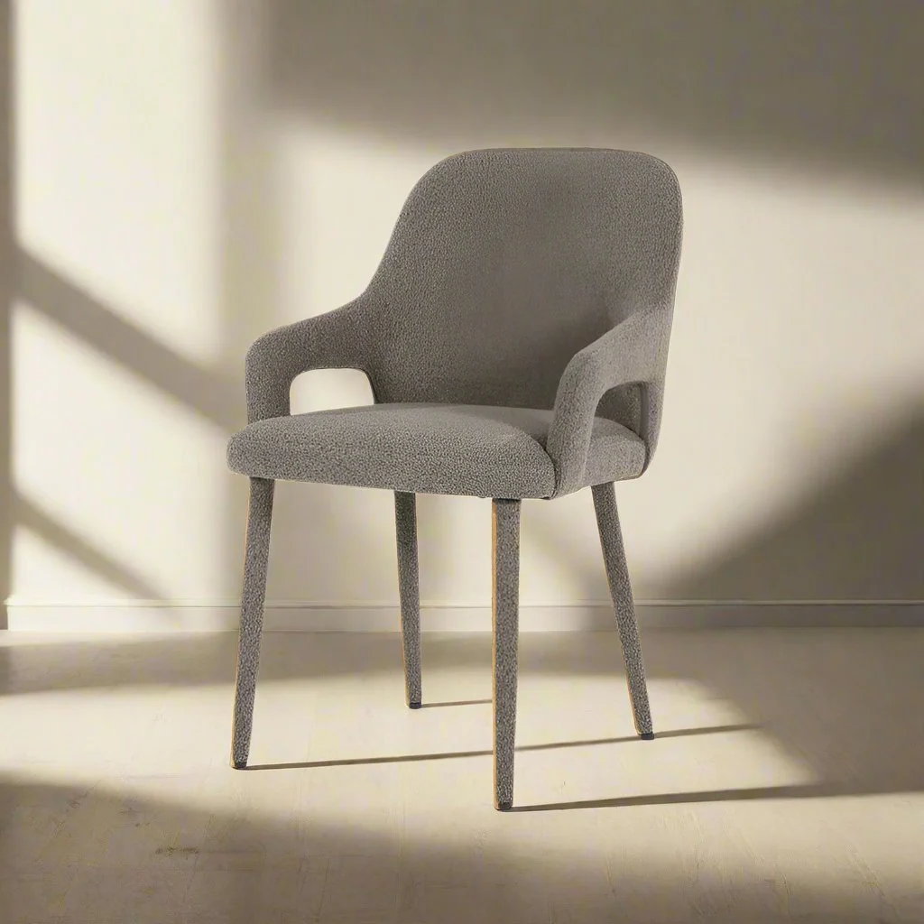 Eetkamerstoel Fika | Bruin Stof - Afbeelding 2