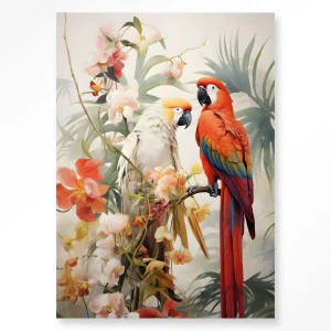 Lovebirds - Moderne Wanddecoratie | Artprint, Glass Art & Wandkleed