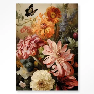 Vintage Flowers - Moderne Wanddecoratie | Artprint, Glass Art & Wandkleed