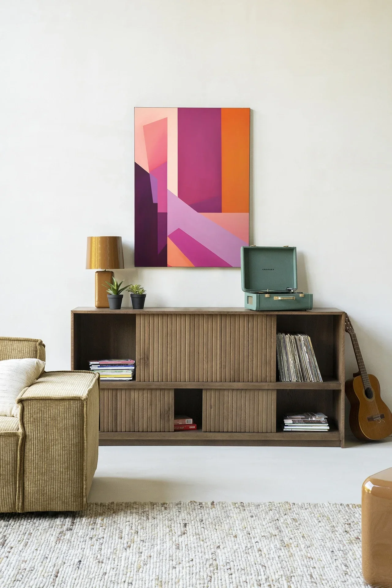 Folded Lines - Moderne Wanddecoratie | Artprint, Glass Art & Wandkleed - Afbeelding 7