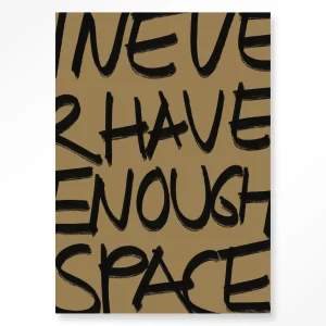 No Space - Moderne Wanddecoratie | Artprint, Glass Art & Wandkleed