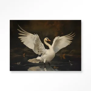 Swan Lake - Moderne Wanddecoratie | Artprint, Glass Art & Wandkleed