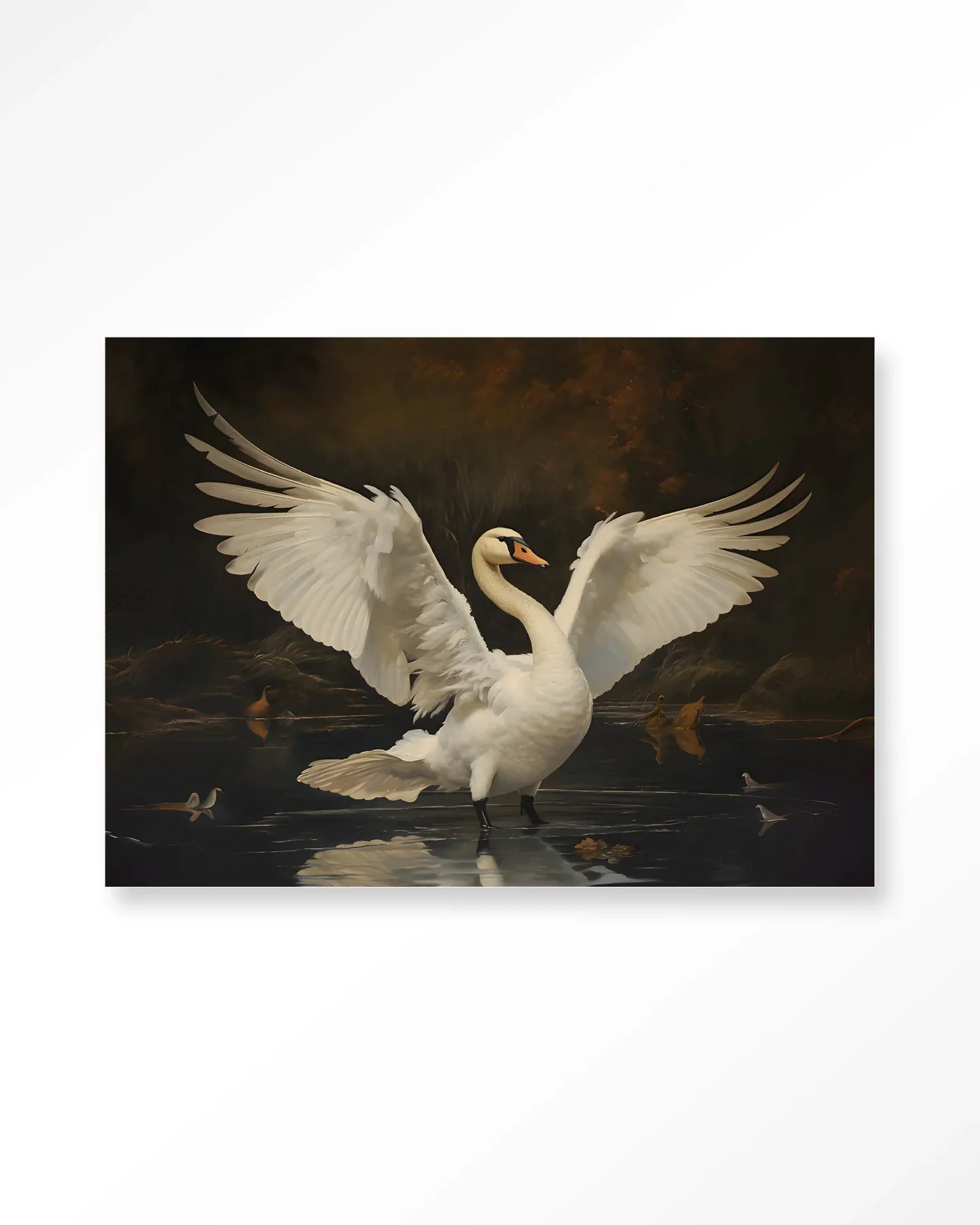 Swan Lake - Moderne Wanddecoratie | Artprint, Glass Art & Wandkleed - Afbeelding 2