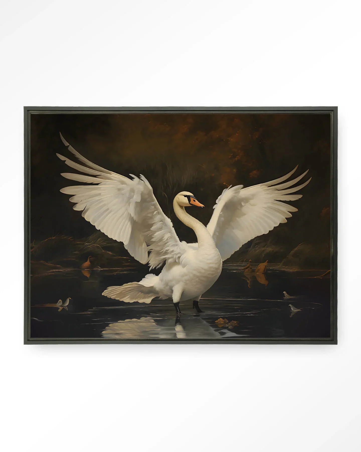 Swan Lake - Moderne Wanddecoratie | Artprint, Glass Art & Wandkleed - Afbeelding 6