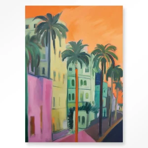 Palm Street - Moderne Wanddecoratie | Artprint, Glass Art & Wandkleed