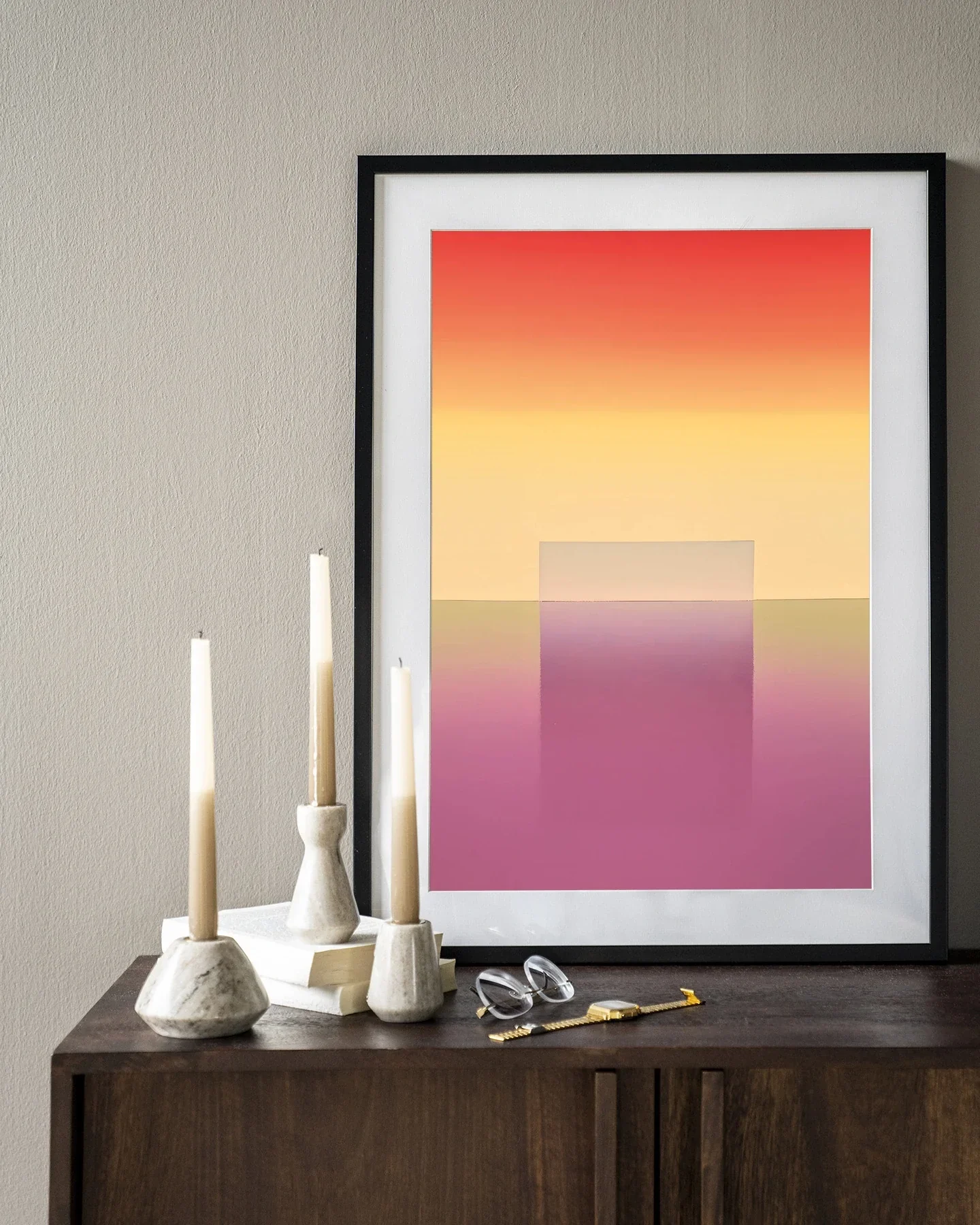 Gradient 1 - Moderne Wanddecoratie | Artprint, Glass Art & Wandkleed - Afbeelding 3