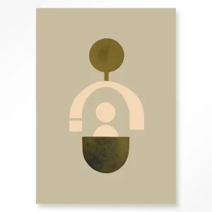 Forma 2 Beige - Moderne Wanddecoratie | Artprint, Glass Art & Wandkleed