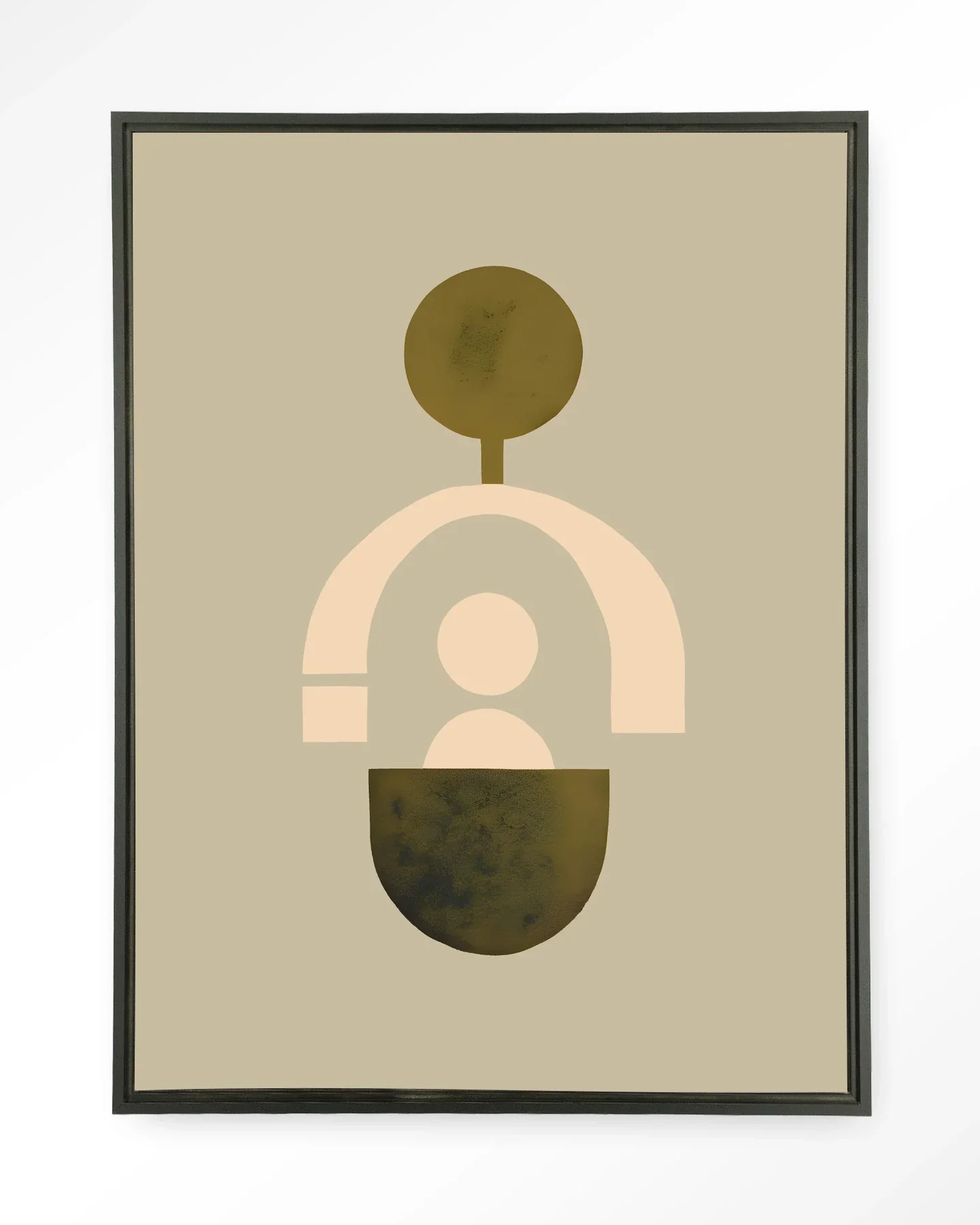 Forma 2 Beige - Moderne Wanddecoratie | Artprint, Glass Art & Wandkleed - Afbeelding 6