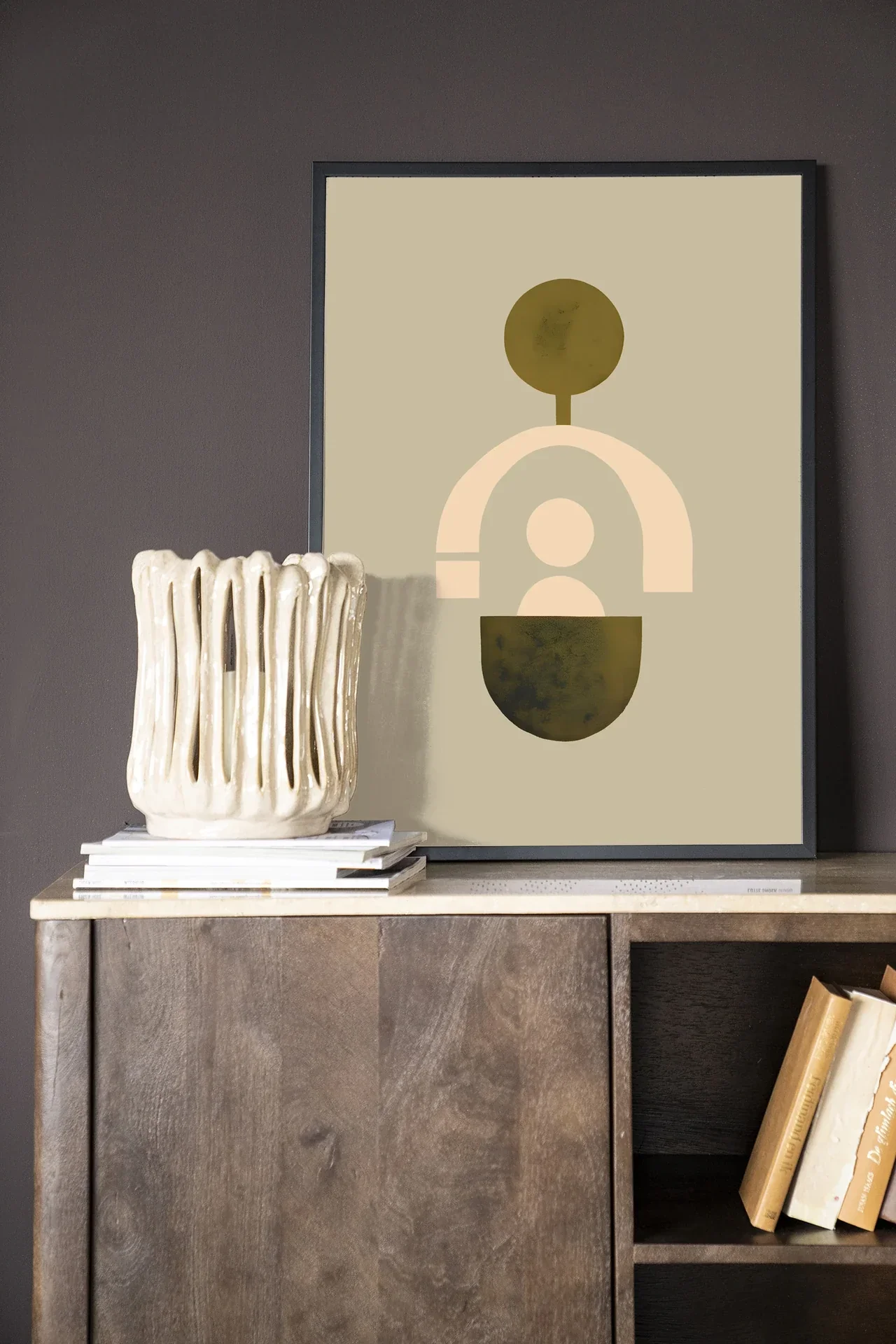 Forma 2 Beige - Moderne Wanddecoratie | Artprint, Glass Art & Wandkleed - Afbeelding 3