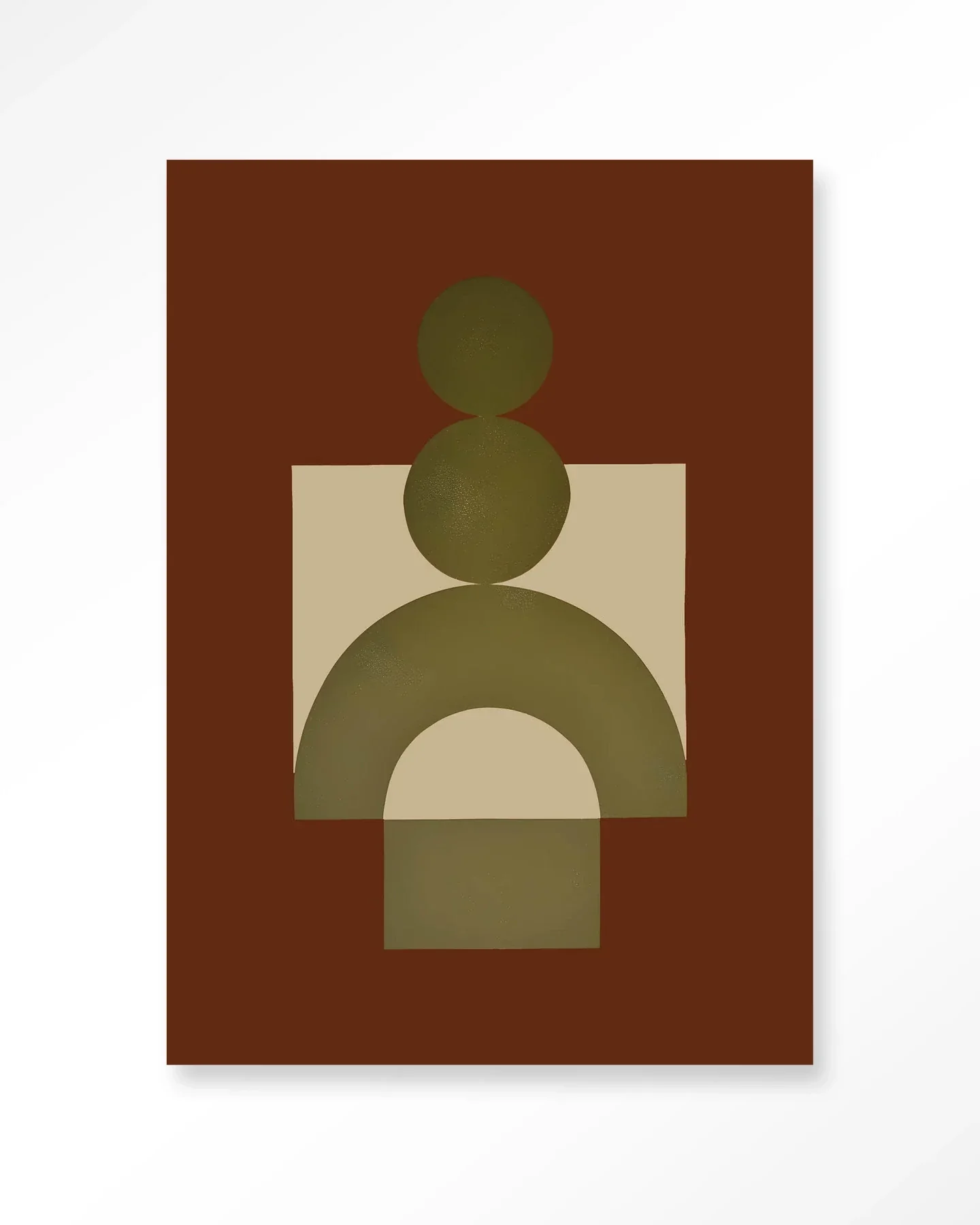 Forma 3 Red - Moderne Wanddecoratie | Artprint, Glass Art & Wandkleed - Afbeelding 2