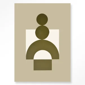 Forma 3 Beige - Moderne Wanddecoratie | Artprint, Glass Art & Wandkleed