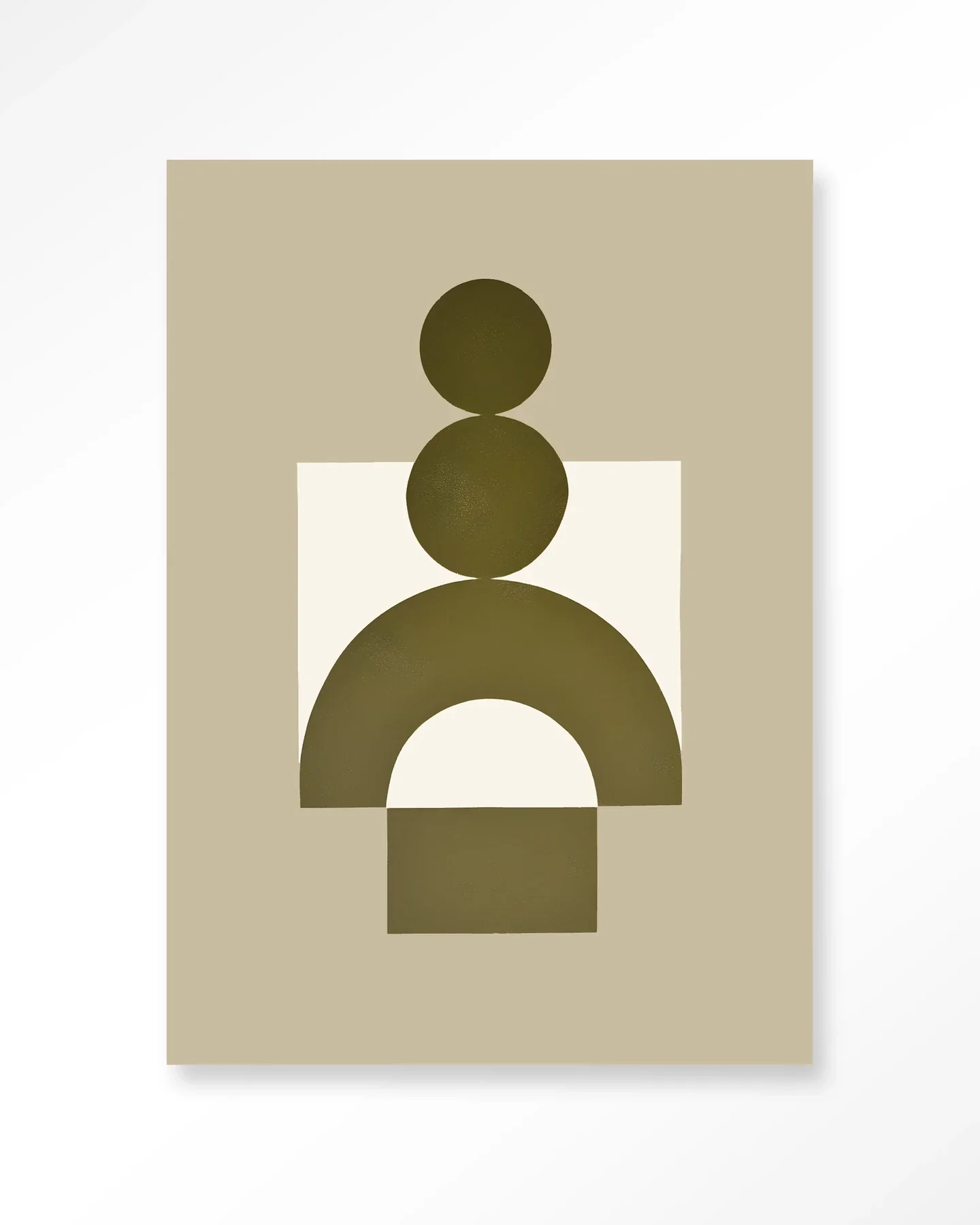 Forma 3 Beige - Moderne Wanddecoratie | Artprint, Glass Art & Wandkleed