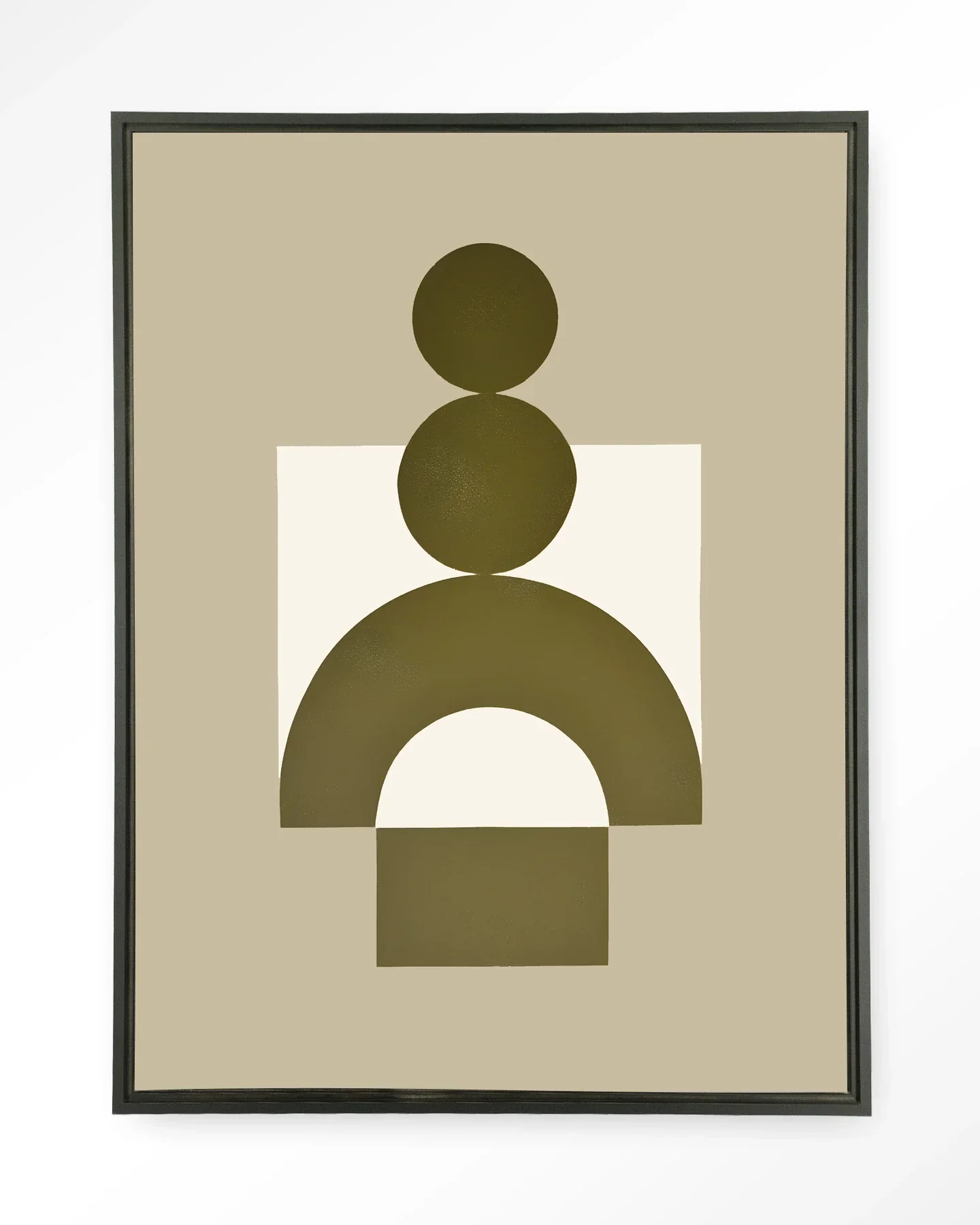 Forma 3 Beige - Moderne Wanddecoratie | Artprint, Glass Art & Wandkleed - Afbeelding 6