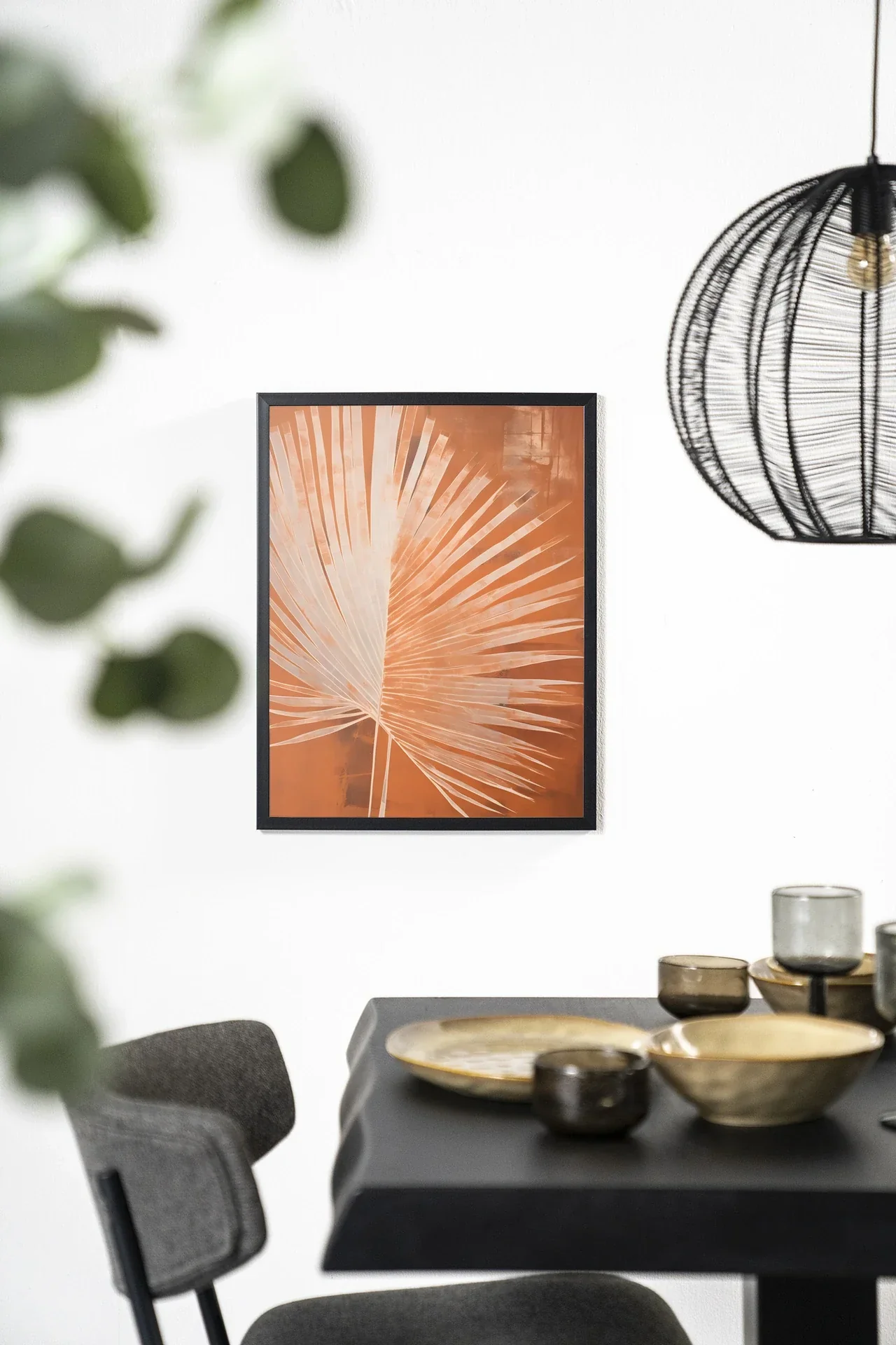 Rusty Palm - Moderne Wanddecoratie | Artprint, Glass Art & Wandkleed - Afbeelding 3