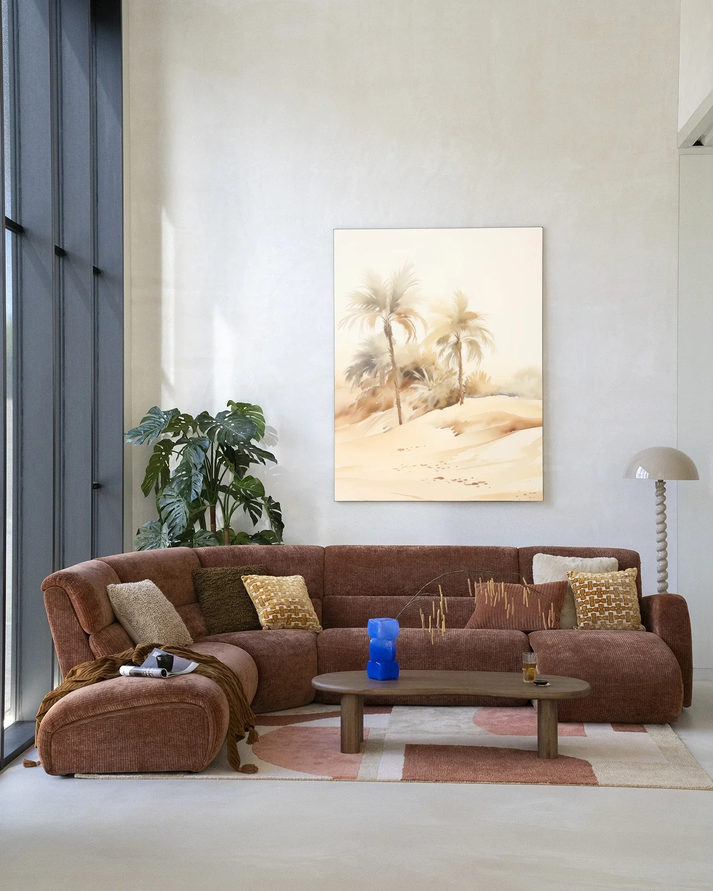 Palm Dust - Moderne Wanddecoratie | Artprint, Glass Art & Wandkleed - Afbeelding 9