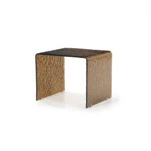 Bijzettafel Ripple | Bruin Glas