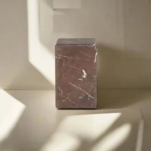 Bijzettafel  Dice | Rood Marmer