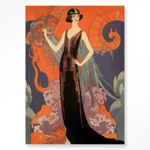 Gatsby Lady - Moderne Wanddecoratie | Artprint, Glass Art & Wandkleed