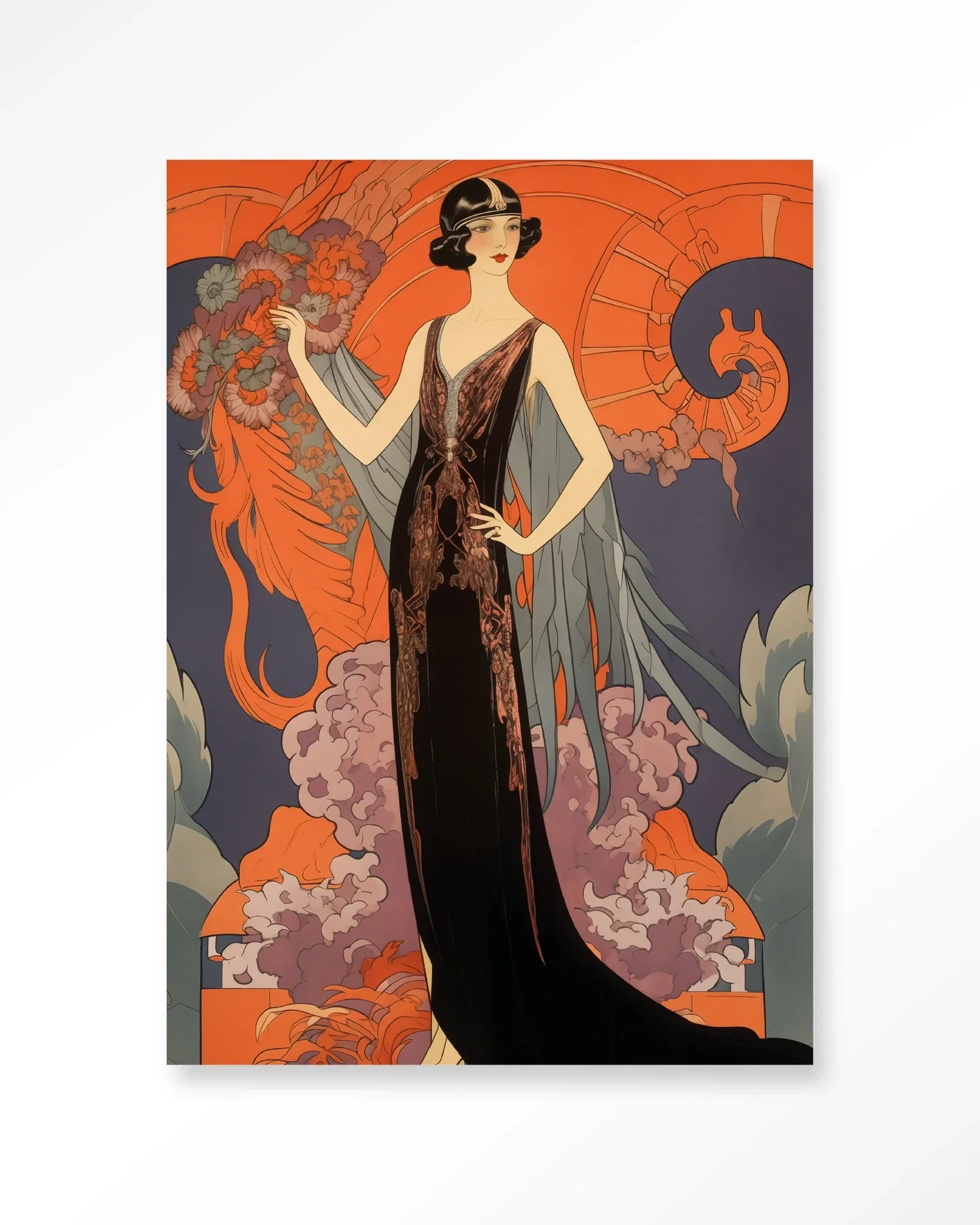 Gatsby Lady - Moderne Wanddecoratie | Artprint, Glass Art & Wandkleed
