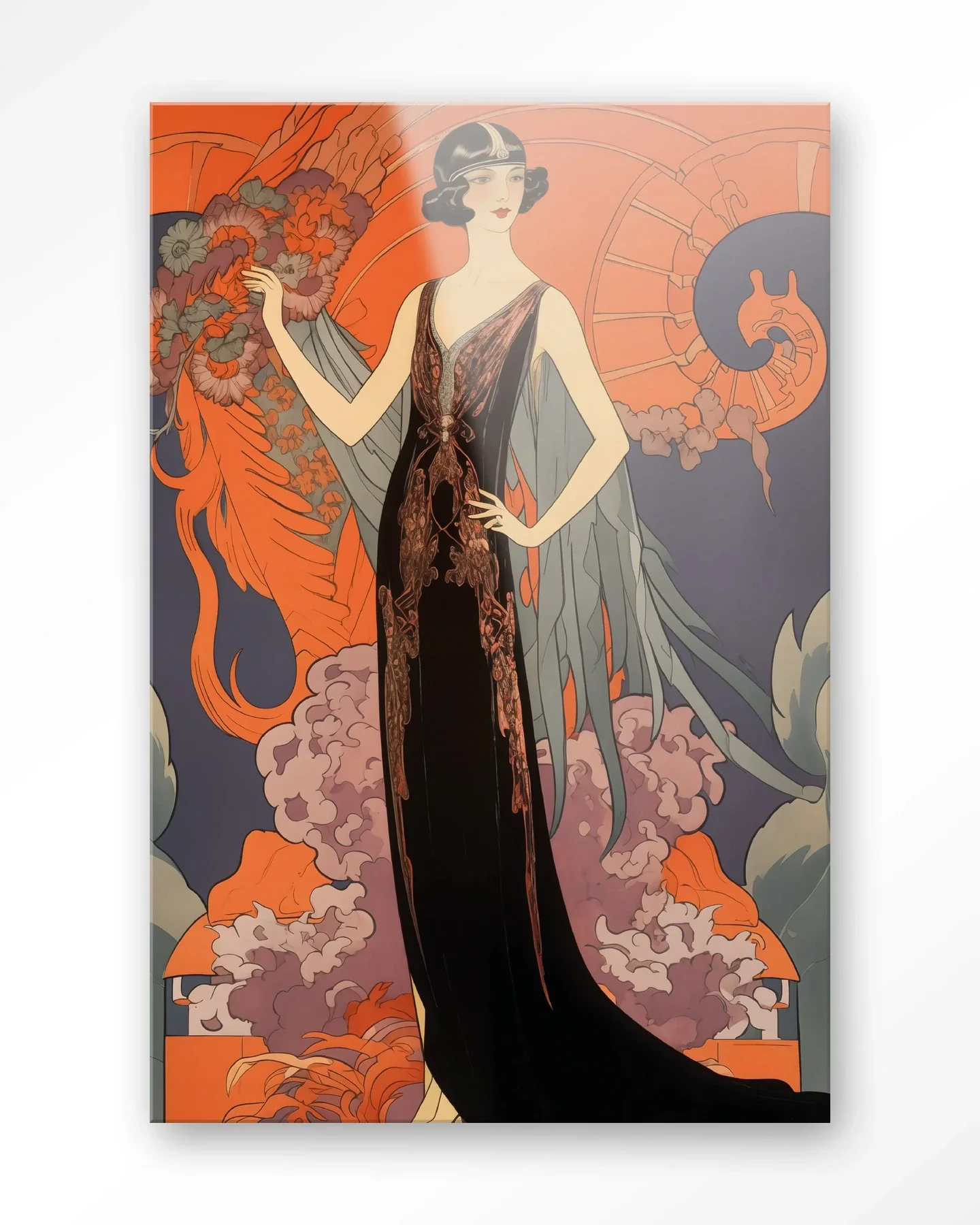 Gatsby Lady - Moderne Wanddecoratie | Artprint, Glass Art & Wandkleed - Afbeelding 5